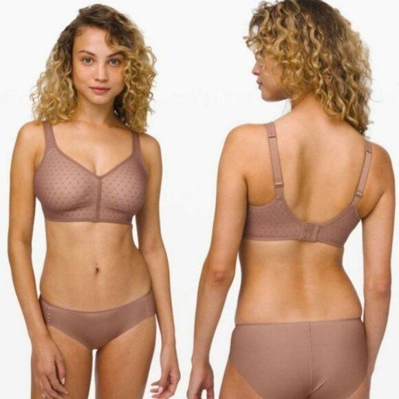 NWT Lululemon Like Nothing Bra * Lace in Dusty‎ Bronze Size 32B New With Tags - Picture 1 of 9